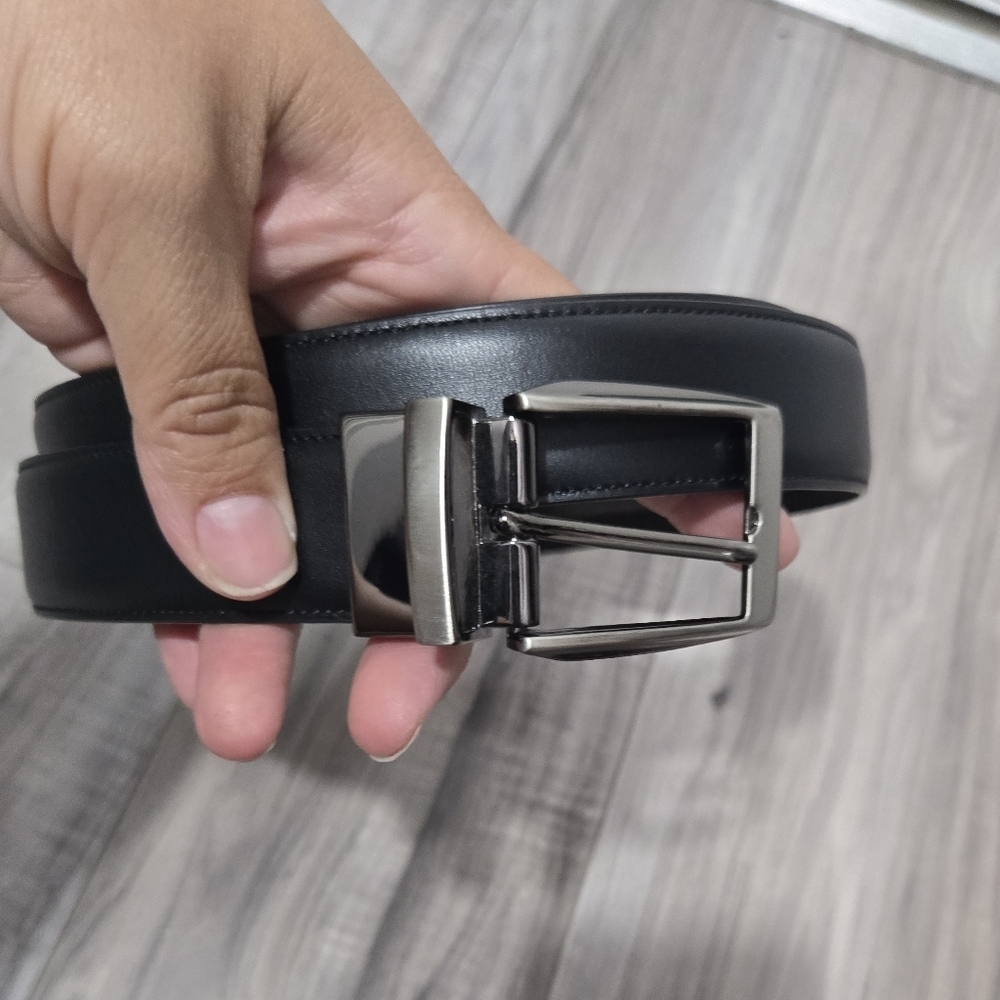 Men's Full Grain Cowhide Reversible Belt Size 50 NWT